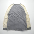 Polo Ralph Lauren 90年代 ライトウェイト 前V ラグラン スウェット トレーナー L グレー スモールポニー刺繡
