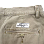 Polo by Ralph Lauren 90s Polo Chino TYLER SHORT 2-pleat shorts, half pants, M, beige, cotton