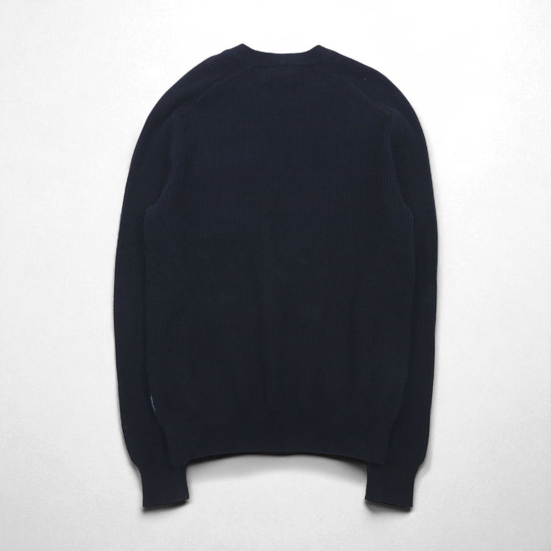A|X ARMANI EXCHANGE Commando Sweater, Rib Knit, Size L, Navy, with Flap Chest Pocket
