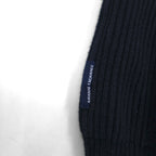 A|X ARMANI EXCHANGE Commando Sweater, Rib Knit, Size L, Navy, with Flap Chest Pocket