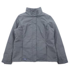 日本然リトテ-古着オンライン-LANDS'END フリースライニング シェルジャケット ナイロンジャケット M グレー ナイロン ドローコード 防水 OEKO-TEX-LANDS'END fleece lining shell jacket Windbreaker M gray nylon drawcord waterproof OEKO-TEX