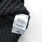 Eddie Bauer ヘンリーネック リブニット セーター L グレー コットン