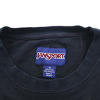 JANSPORT 90s College Print Sweatshirt, Black, Size XL, WOFFORD