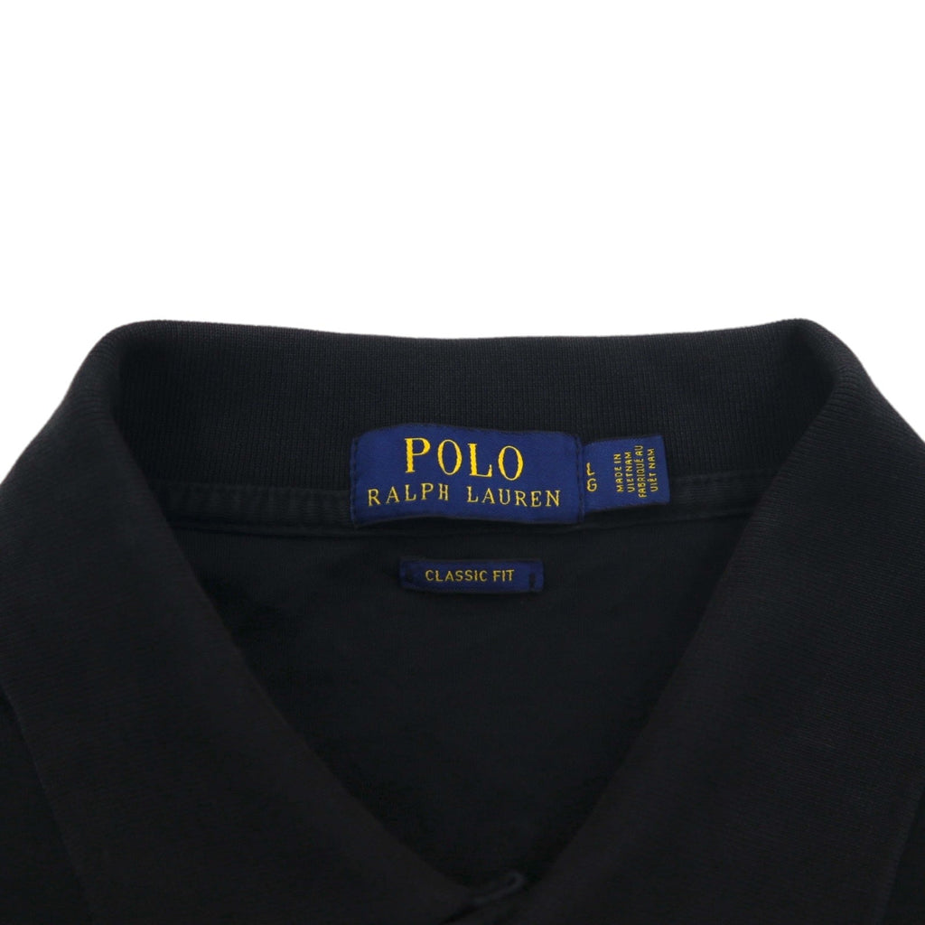 POLO RALPH LAUREN CLASSIC FIT Polo shirt L Black Cotton Small pony embroidery