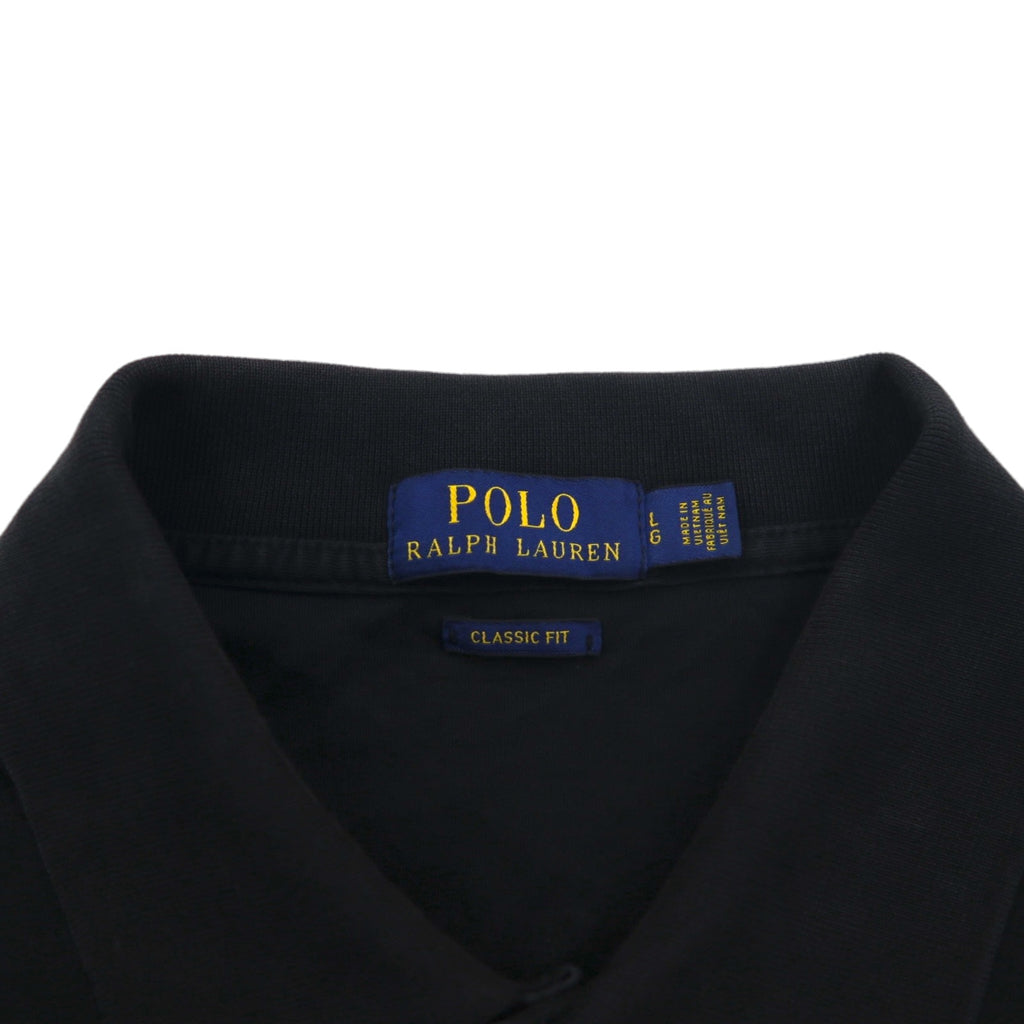 POLO RALPH LAUREN CLASSIC FIT Polo shirt L Black Cotton Small pony embroidery