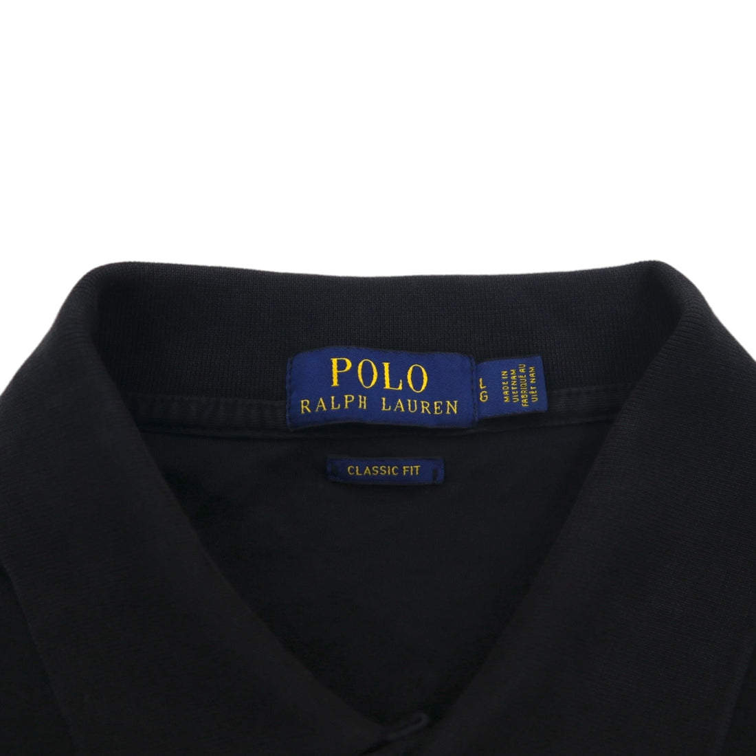 POLO RALPH LAUREN CLASSIC FIT Polo shirt L Black Cotton Small pony embroidery