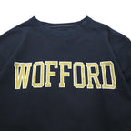 JANSPORT 90s College Print Sweatshirt, Black, Size XL, WOFFORD