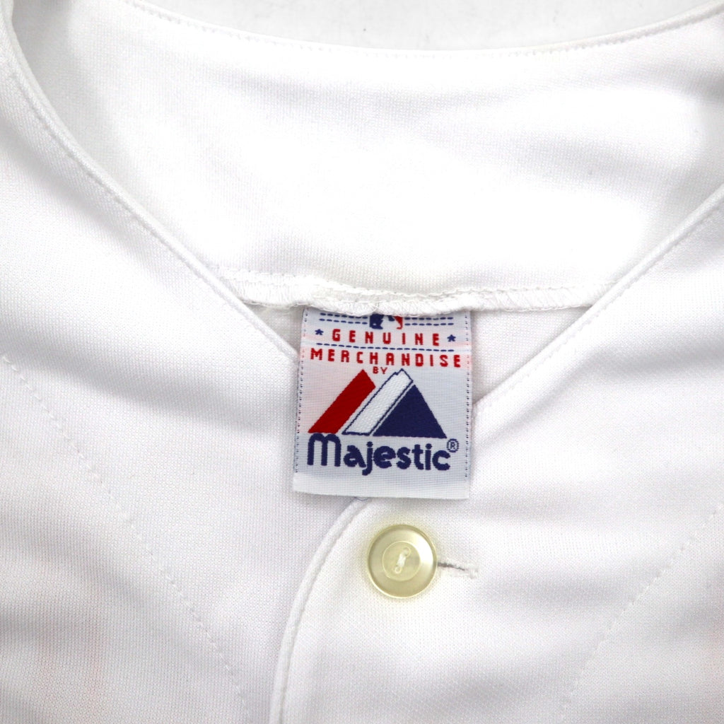 majestic 90s MLB Baseball Shirt XL White Polyester Orioles