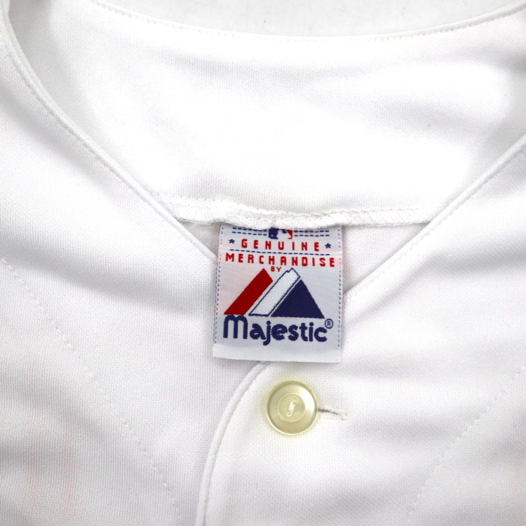 majestic 90s MLB Baseball Shirt XL White Polyester Orioles