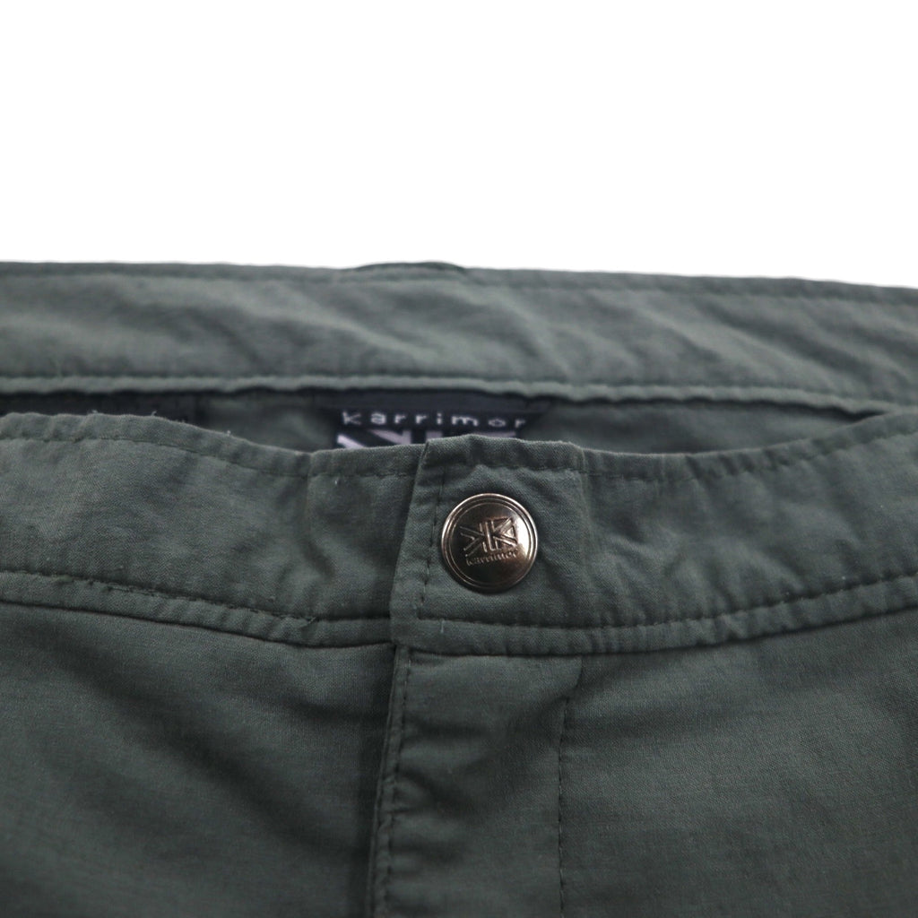 karrimor Outdoor 2-Way Convertible Cargo Shorts, Size L, Gray, Nylon, Waterproof, Stretch