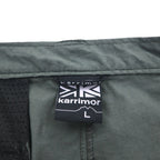 karrimor Outdoor 2-Way Convertible Cargo Shorts, Size L, Gray, Nylon, Waterproof, Stretch