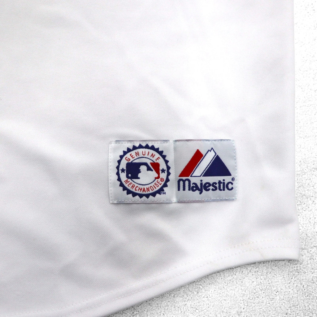 majestic 90s MLB Baseball Shirt XL White Polyester Orioles