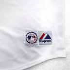 majestic 90s MLB Baseball Shirt XL White Polyester Orioles