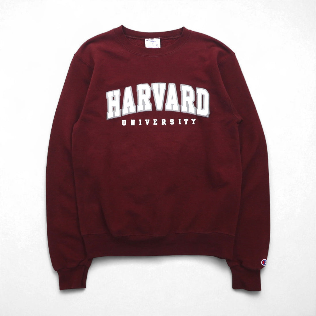 Champion College Sweatshirt, Size M, Bordeaux Cotton, Harvard