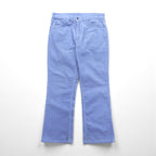 Levi's 80年代 USA製 646 コーデュロイ ベルボトム チノパンツ S ブルー 白タブ 42TALON フレア