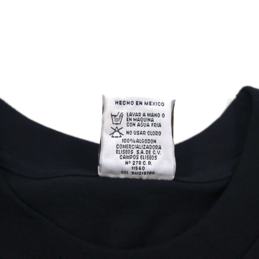 Hard Rock CAFE 90年代 ロゴプリント Tシャツ XL ブラック ギター ベース CANCUN メキシコ製