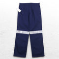 Hard Yakka Reflector Tuck Work Pants L Navy Cotton 3M Scotchlite Unused