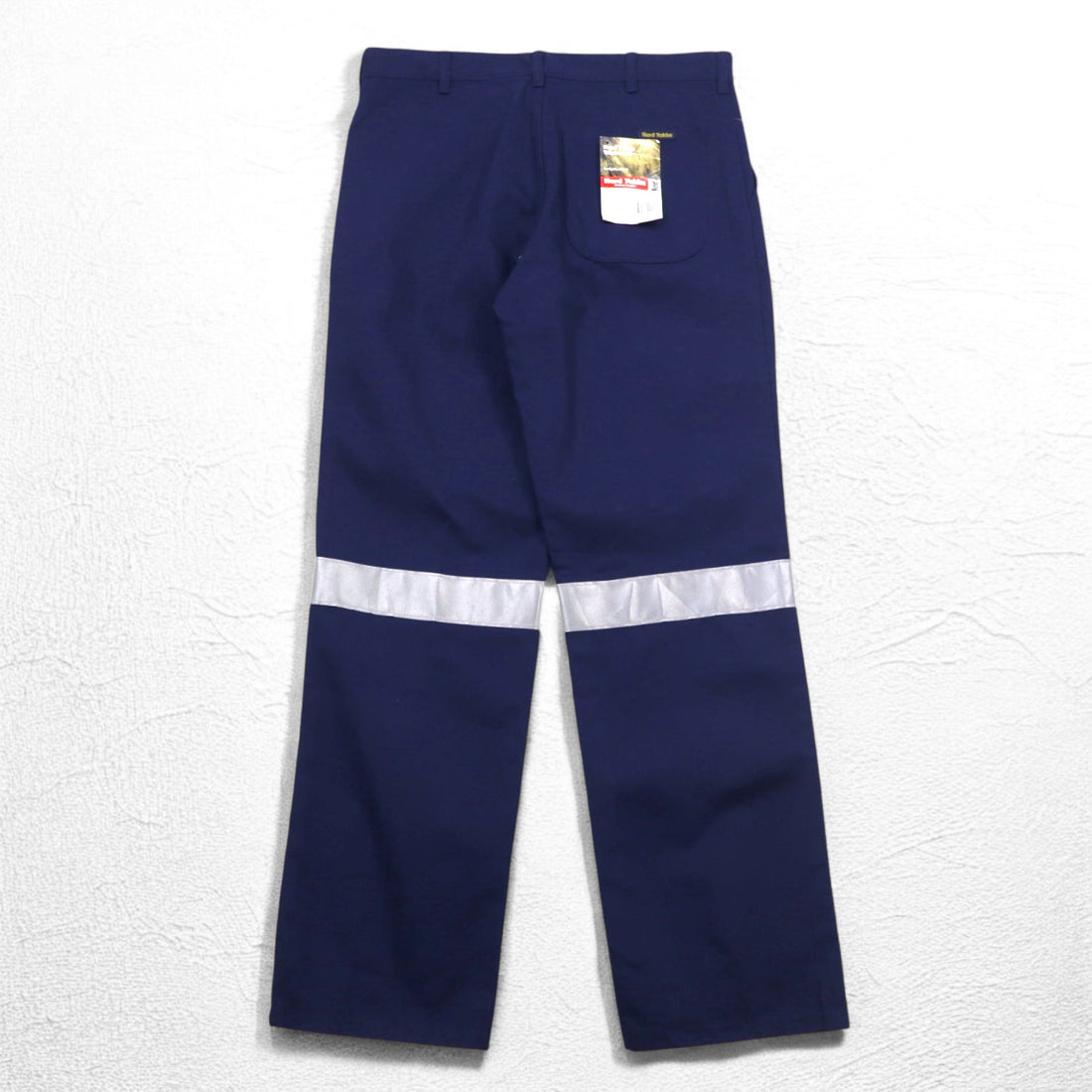 Hard Yakka Reflector Tuck Work Pants L Navy Cotton 3M Scotchlite Unused