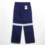 Hard Yakka Reflector Tuck Work Pants L Navy Cotton 3M Scotchlite Unused