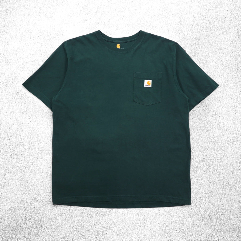 carhartt original fit pocket t-shirt L green cotton ORIGINAL FIT