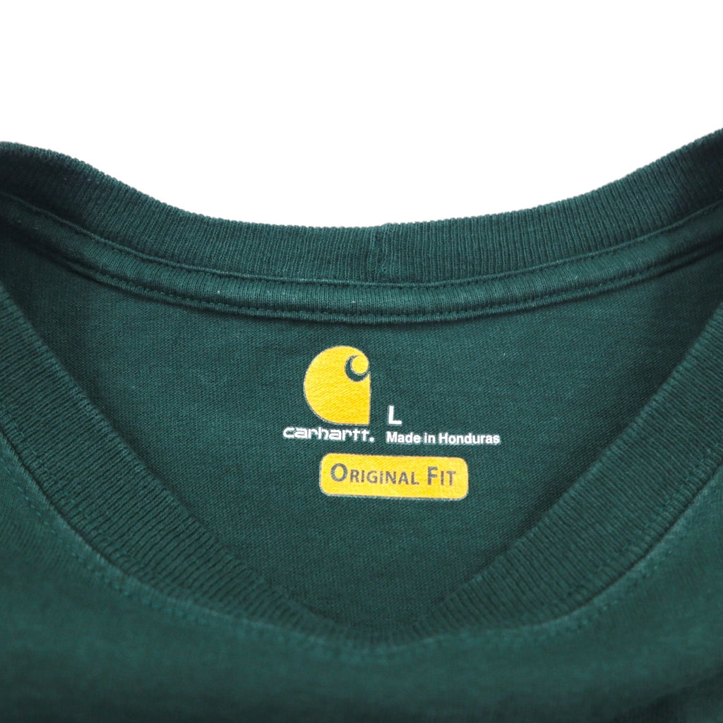 carhartt original fit pocket t-shirt L green cotton ORIGINAL FIT