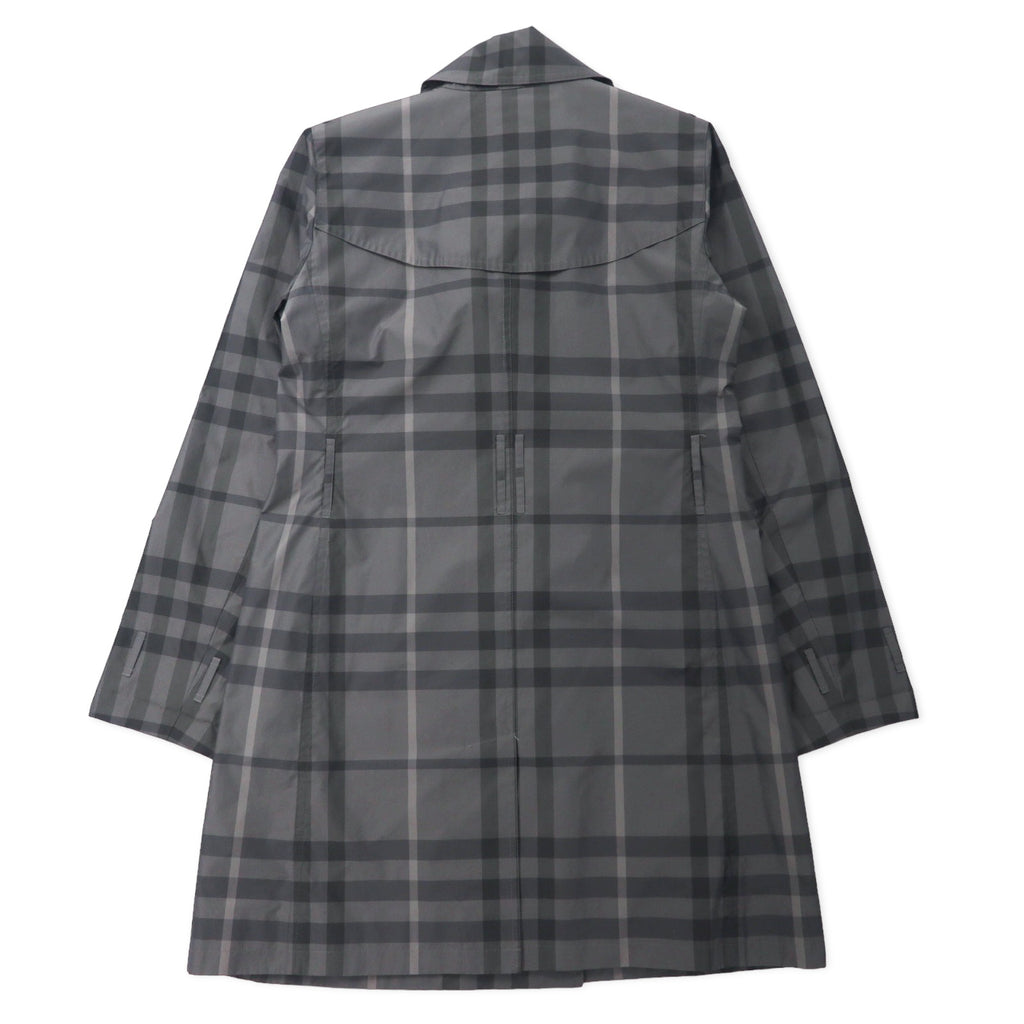 BURBERRY ノバチェック トレンチコート 38 グレー ポリエステル 日本製