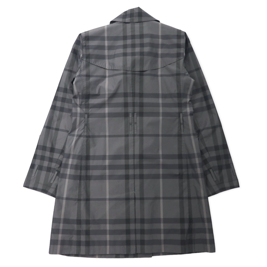 BURBERRY ノバチェック トレンチコート 38 グレー ポリエステル 日本製