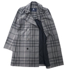 BURBERRY ノバチェック トレンチコート 38 グレー ポリエステル 日本製