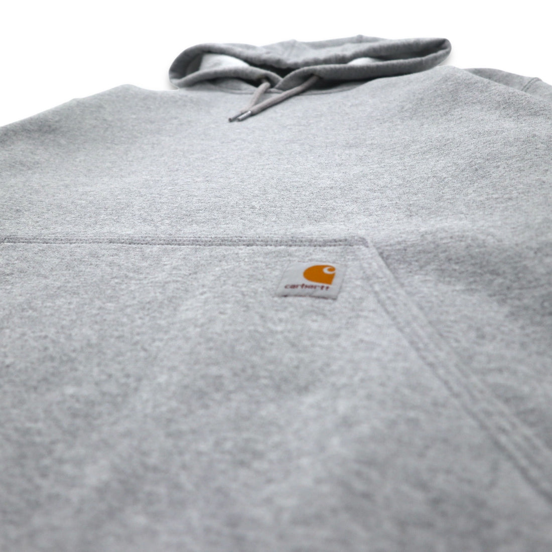 Carhartt Loose Fit Pullover Hoodie, Medium, Grey, Cotton, Midweight, K121, Made in Mexico