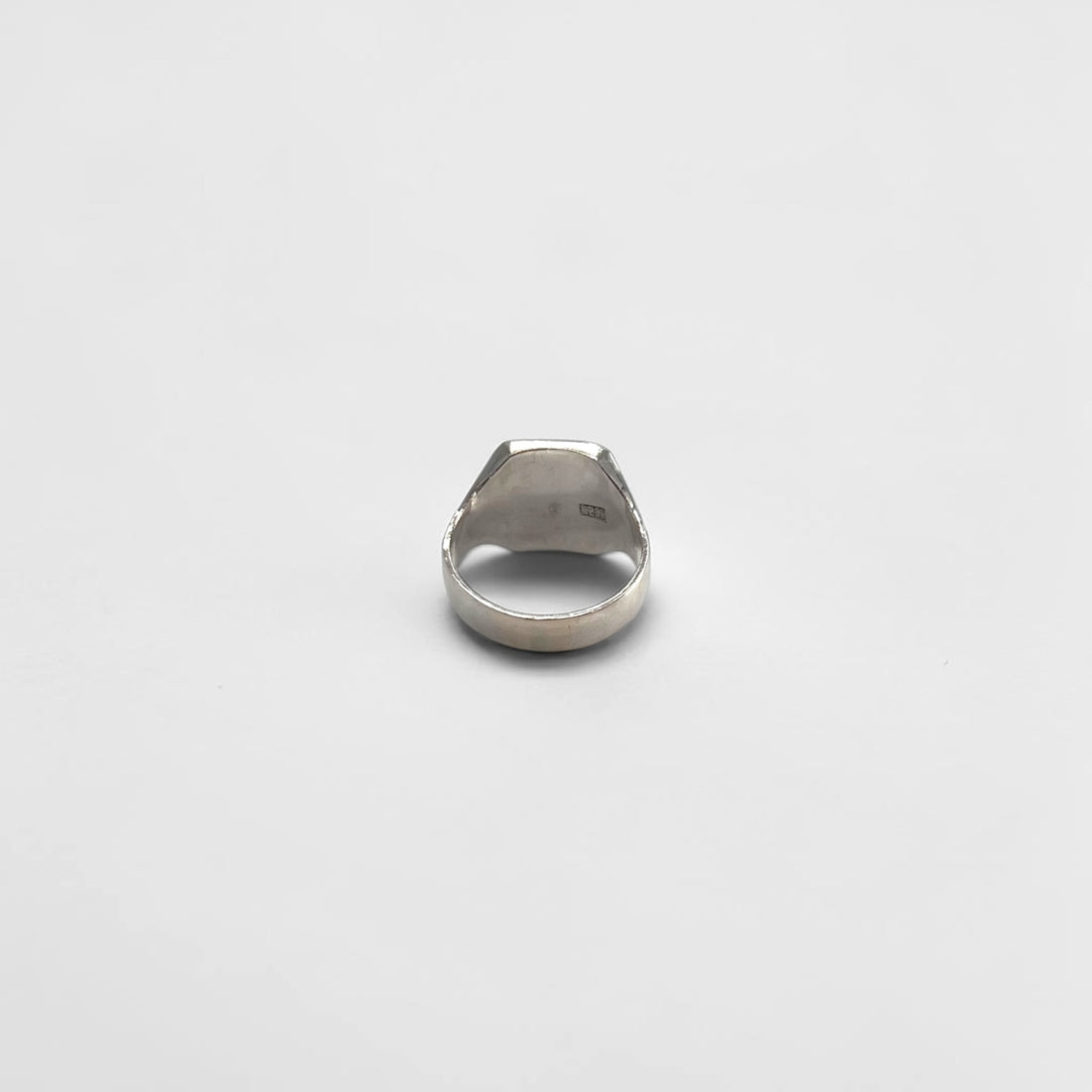 Vintage Silver Signet Ring 純銀 シルバーシグネットリング 指輪 18号 刻印 スクエア 印台