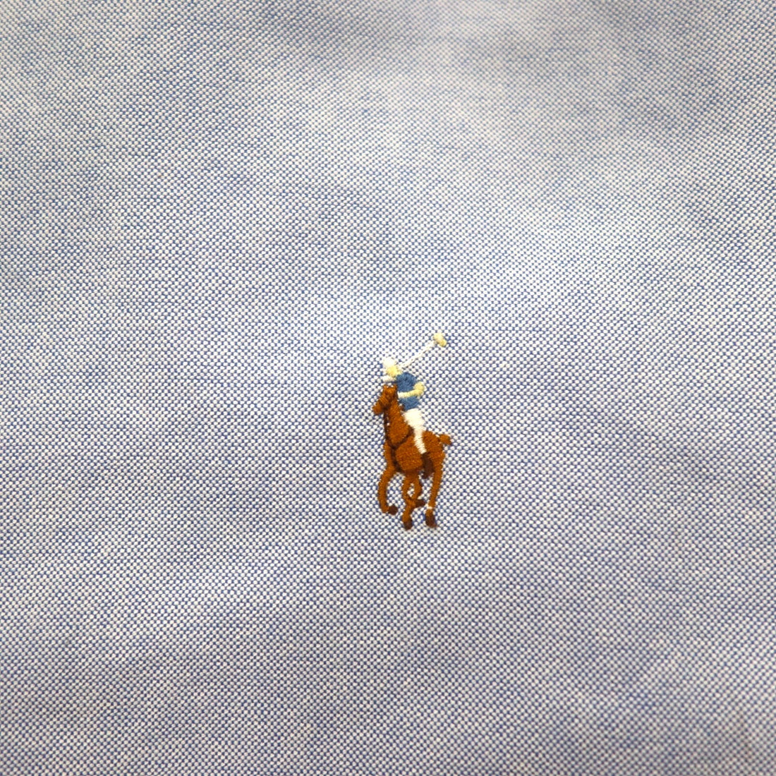 Ralph Lauren 90s Short Sleeve Oxford Button Down Shirt L Blue Small Pony Embroidery