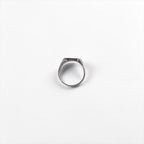 Vintage Silver Signet Ring 純銀 シルバーシグネットリング 指輪 18号 刻印 スクエア 印台
