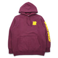 UNDEFEATED ロゴプリント プルオーバー パーカー L ピンク コットン 袖プリント