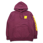 UNDEFEATED ロゴプリント プルオーバー パーカー L ピンク コットン 袖プリント