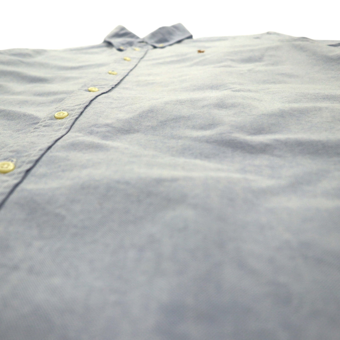 Ralph Lauren 90s Short Sleeve Oxford Button Down Shirt L Blue Small Pony Embroidery
