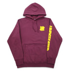 UNDEFEATED ロゴプリント プルオーバー パーカー L ピンク コットン 袖プリント