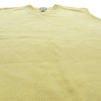 L.L.Bean 90s V-neck Knit Vest, Large, Yellow Cotton, FW80