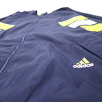 Adidas 90s Nylon Jacket L Navy 3 Stripes Flag Tag Big Size
