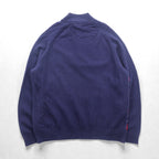 Brooks Brothers Half Zip Knit Sweater XL Navy Wool Argyle