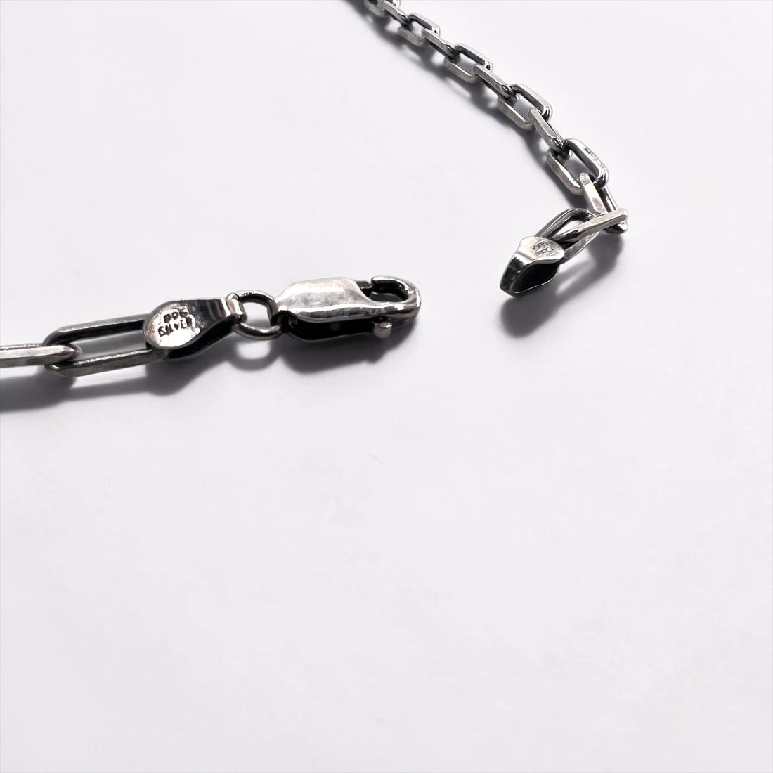CP Signed Sterling Silver Kokopelli Oval Pendant Necklace Paperclip Chain 925