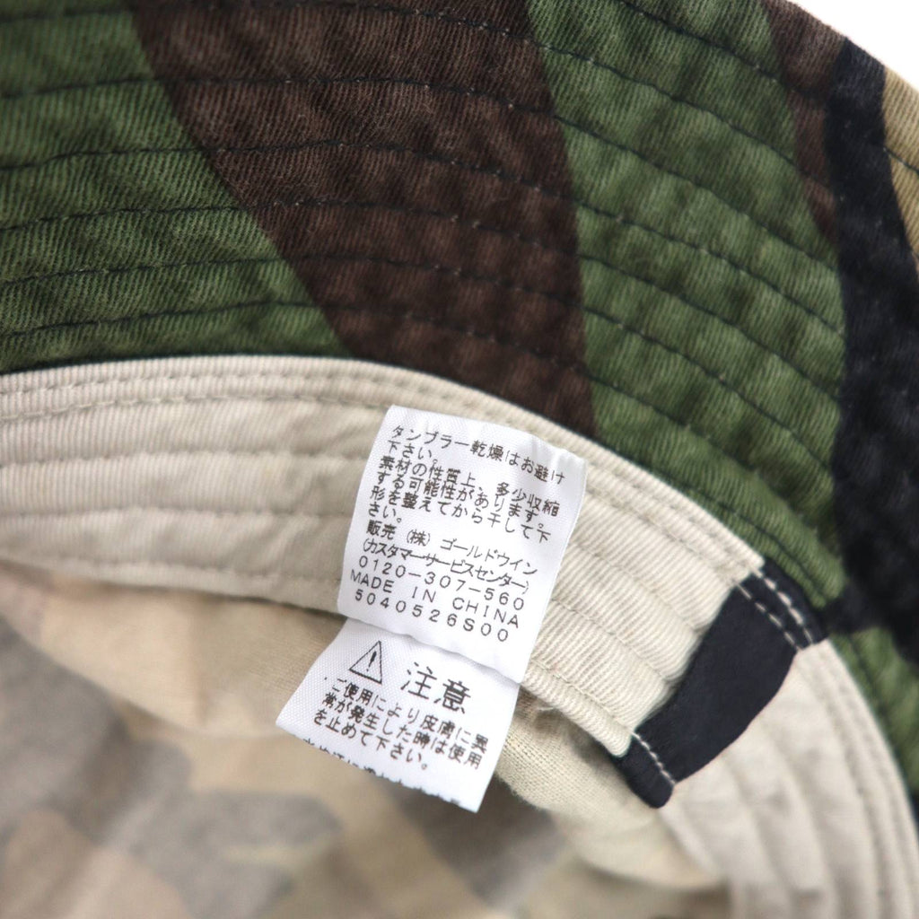 THE NORTH FACE Summer Hat Bucket Hat L Khaki Cotton Camouflage NN01550