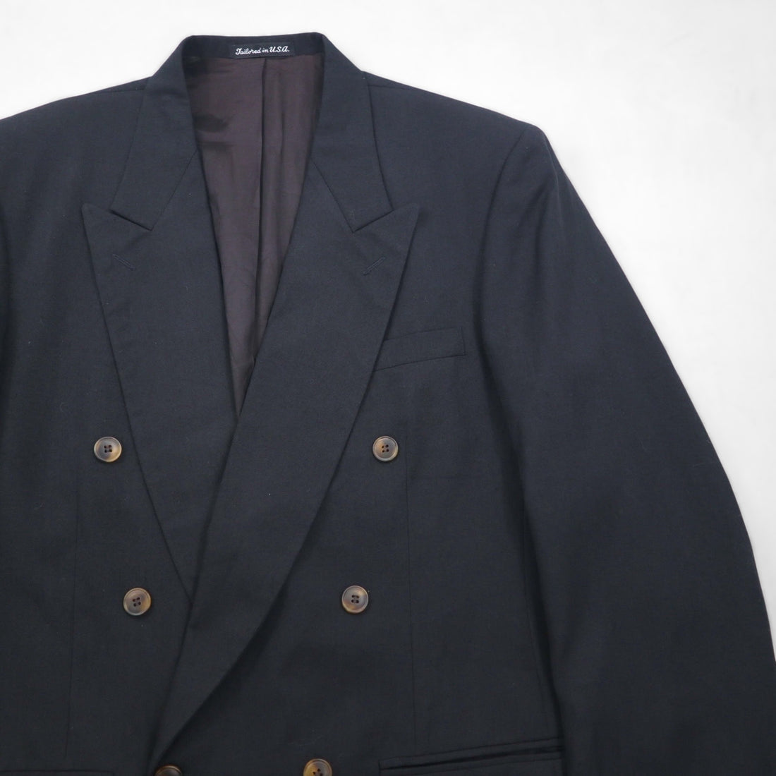 USA Vintage Blazer CELLINI オーバーサイズ ダブル ブレザー テーラードジャケット L ピークドラペル USA製