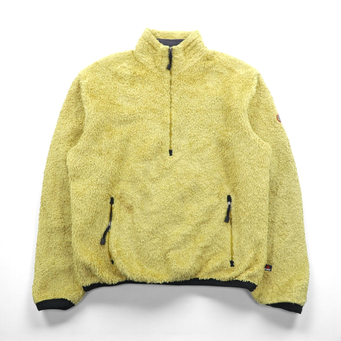 Timberland 90s POLARTEC Half Zip Fleece Jacket, Medium, Terry, Kangaroo Pocket Pullover