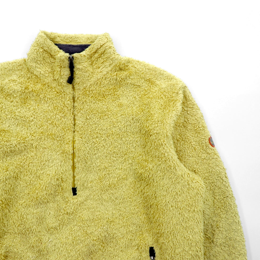 Timberland 90s POLARTEC Half Zip Fleece Jacket, Medium, Terry, Kangaroo Pocket Pullover