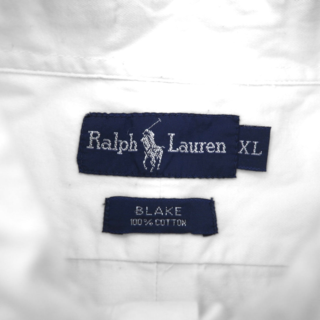Ralph Lauren 90s BLAKE Short Sleeve Oxford Button Down Shirt XL White Small Pony Embroidery