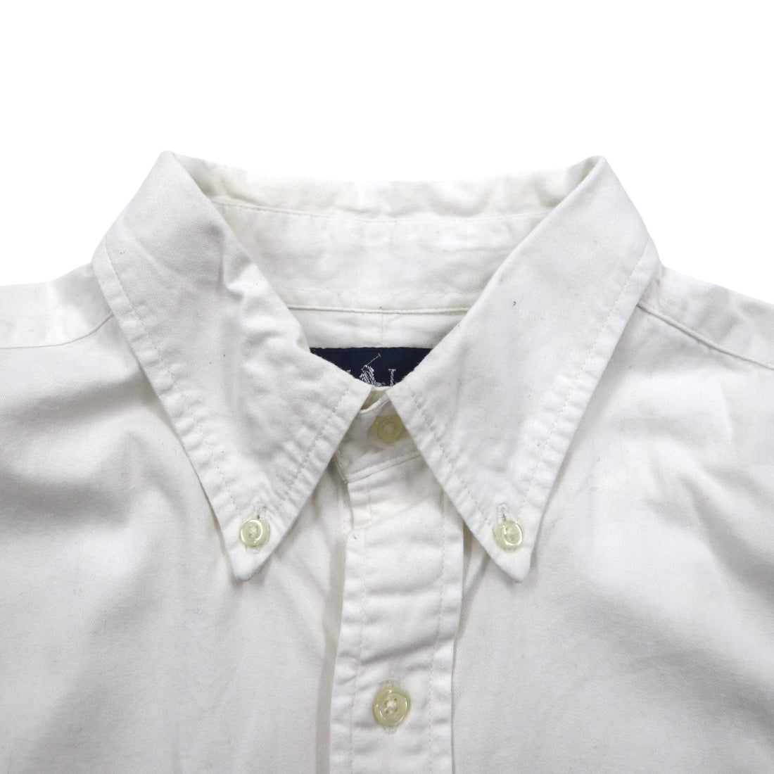 Ralph Lauren 90s BLAKE Short Sleeve Oxford Button Down Shirt XL White Small Pony Embroidery