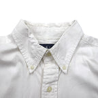 Ralph Lauren 90s BLAKE Short Sleeve Oxford Button Down Shirt XL White Small Pony Embroidery