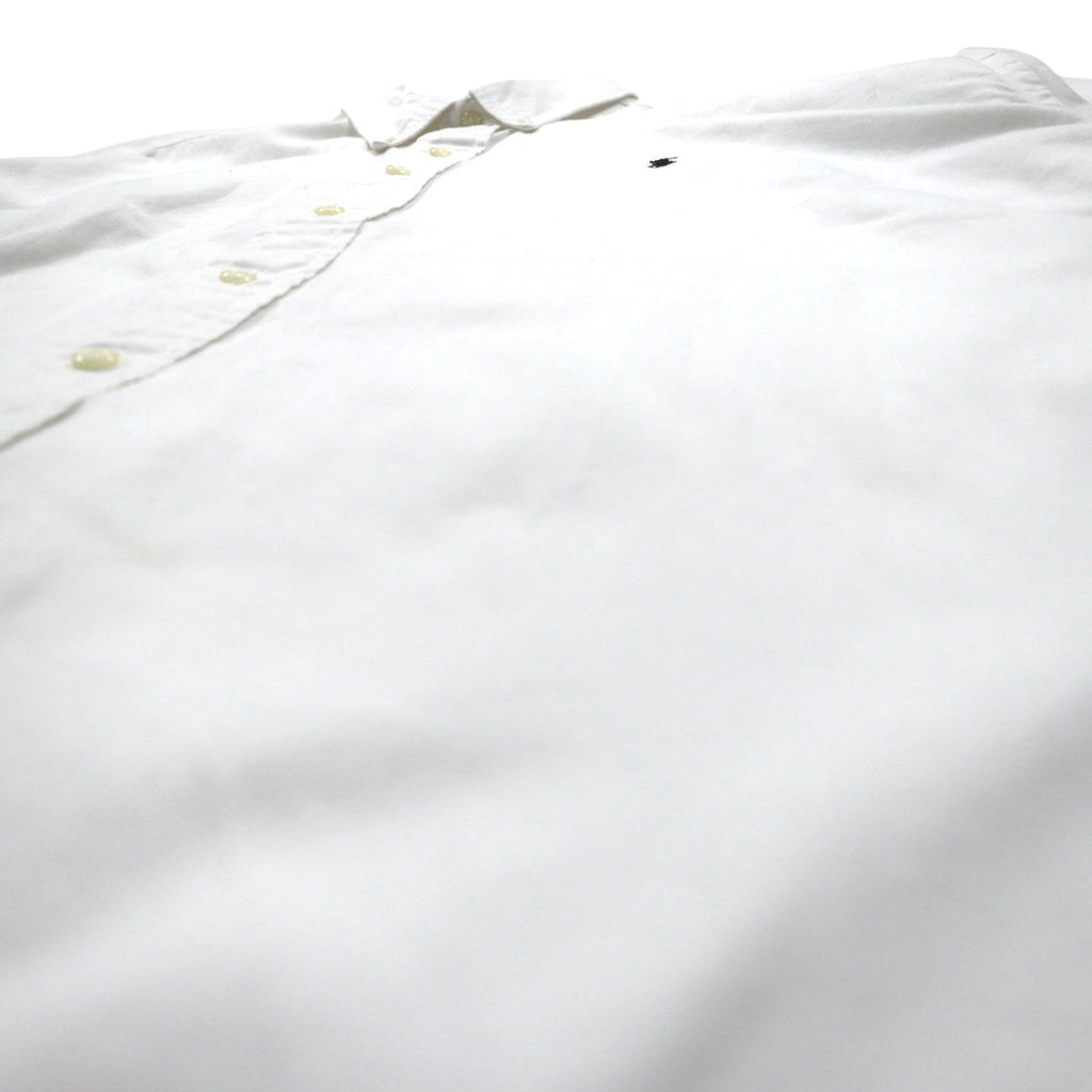 Ralph Lauren 90s BLAKE Short Sleeve Oxford Button Down Shirt XL White Small Pony Embroidery
