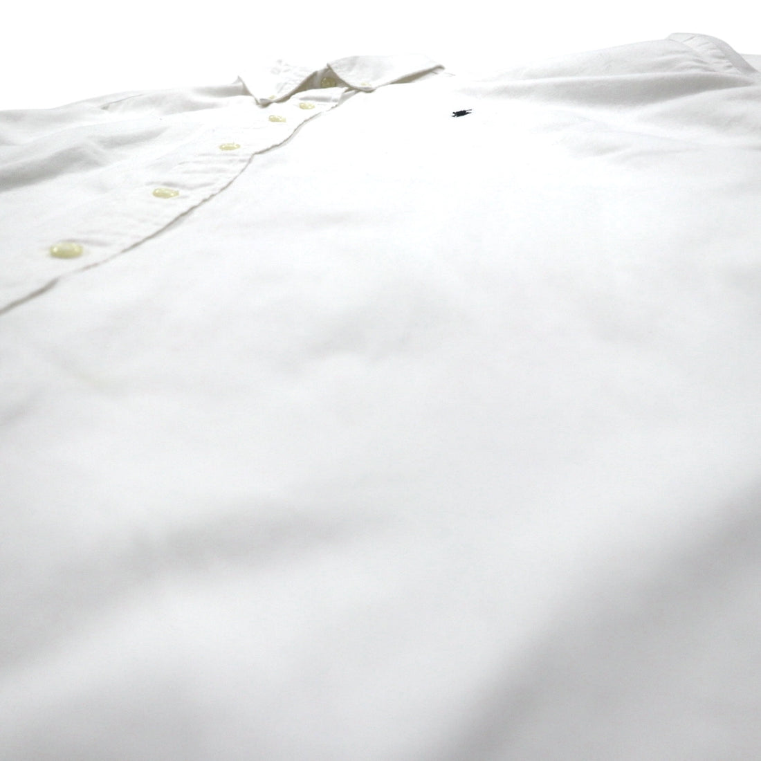 Ralph Lauren 90s BLAKE Short Sleeve Oxford Button Down Shirt XL White Small Pony Embroidery