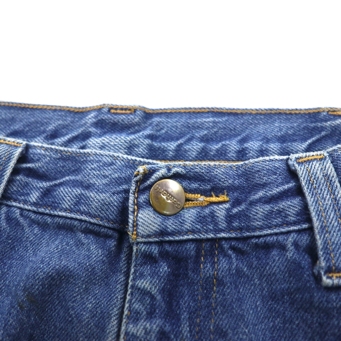 Carhartt Baggy Relaxed Fit Denim Jeans, Size L, Indigo, Tapered, Size 381-83